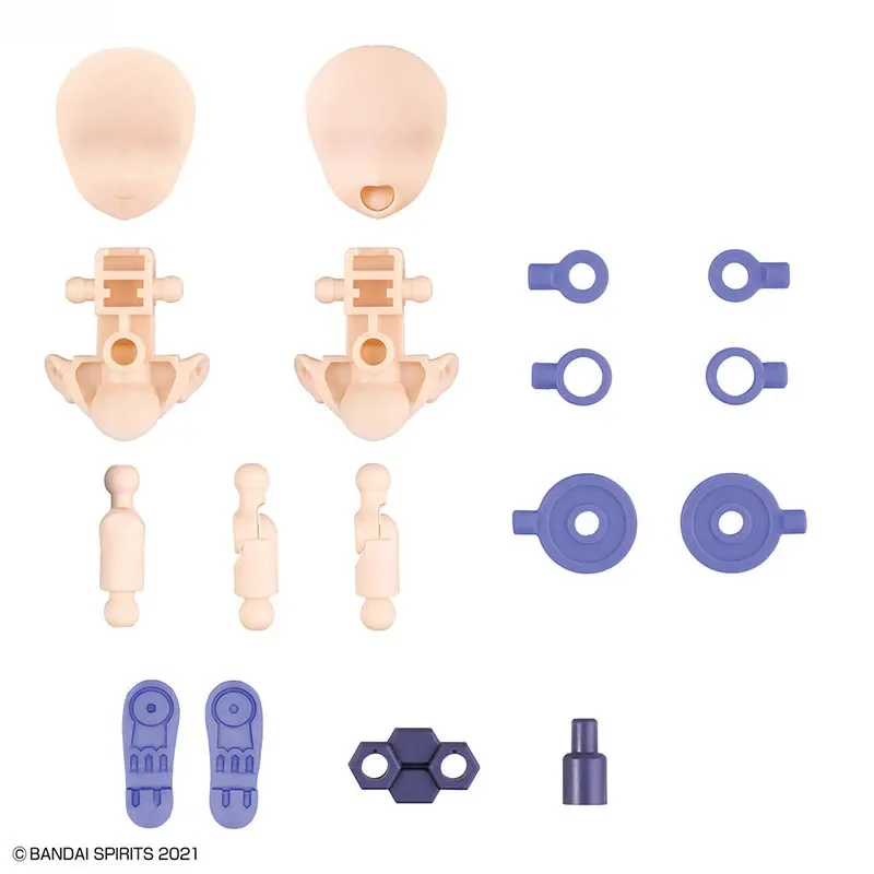 액션 피규어 조립 모델 키트, 반다이 30MS 부품 세트 11 (팡 코스튬) (컬러 A), 반다이 30 분 자매 키트