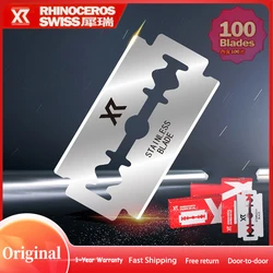 100pcs 50pcs 30pcs Stainless Steel Razor Blade Vintage Manual Razor Double-sided Blade T-shaped Men Razor Replaceable Blade