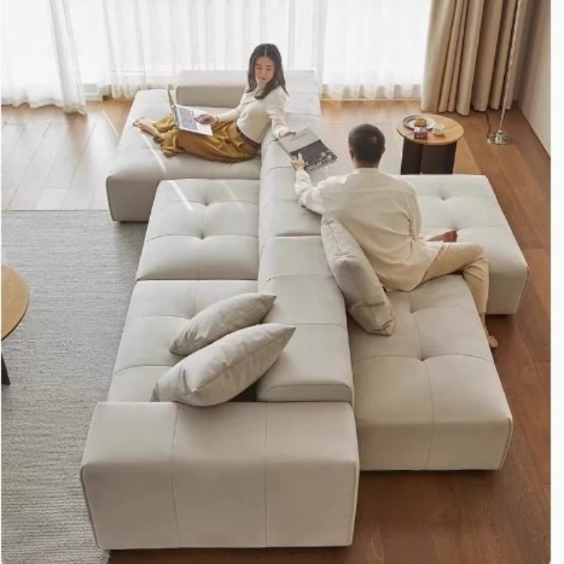 

Designer tofu block living room small apartment combination sofa villa area hotel fashion module sofa