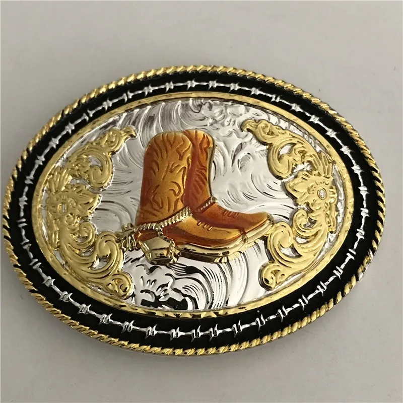 Western Belt Buckle for Men Vintage Cowboy Rodeo Belt Buckles for Man&Women