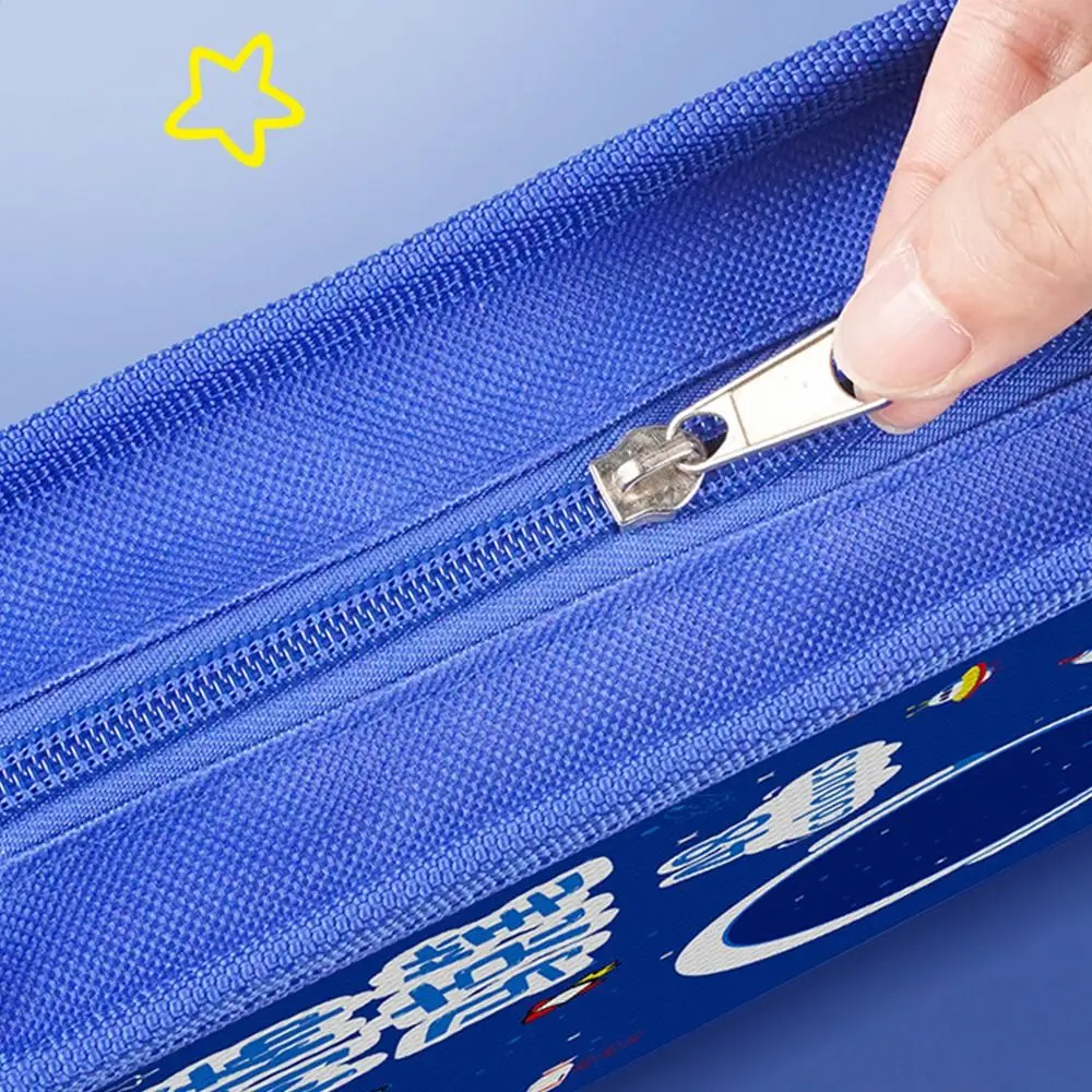 Tas Penyimpanan Pena Seni Kapasitas Besar Tas Pensil Kantong Pena Penanda Ritsleting Lipat Organizer Pena Penanda untuk 24/36/48/60 Buah