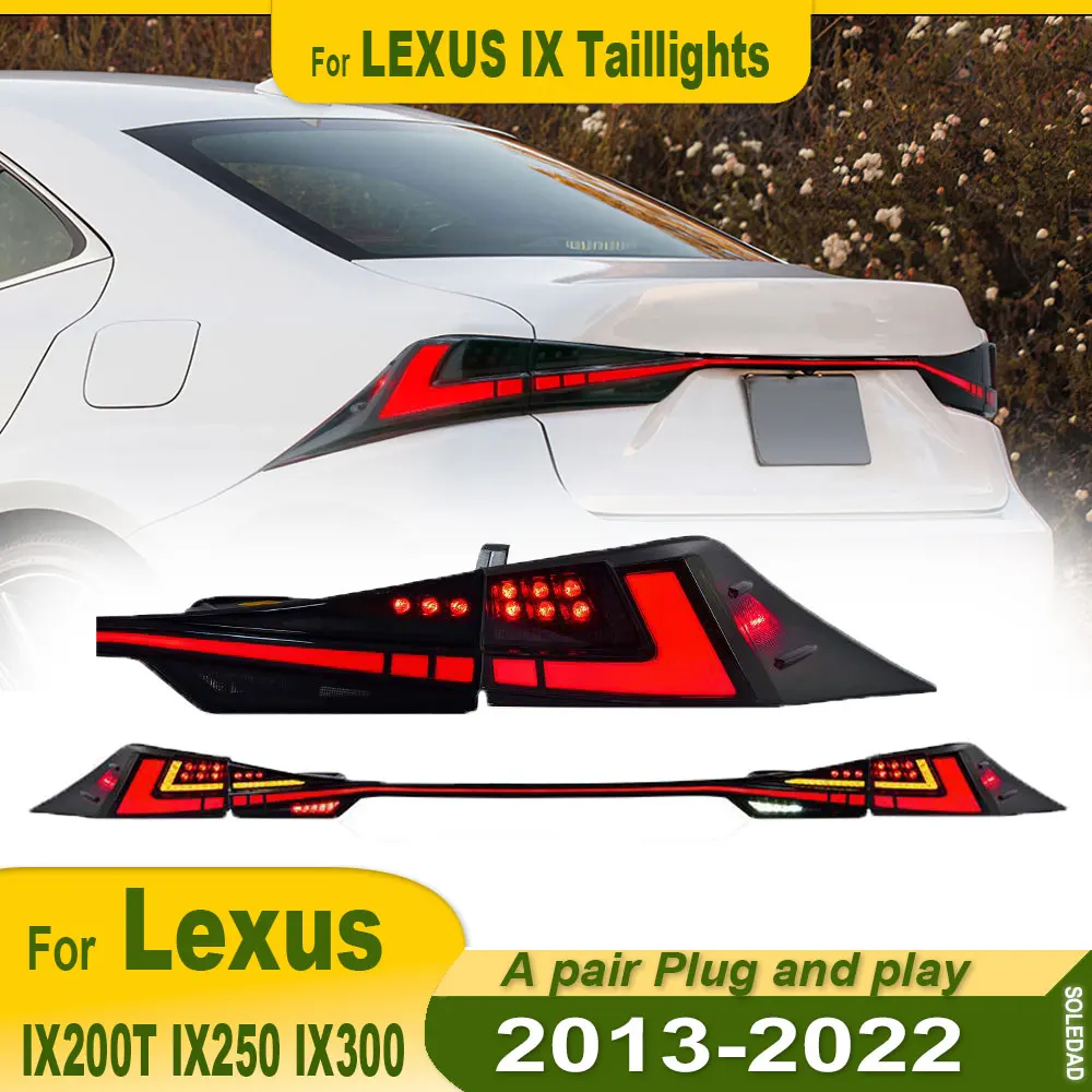 

For Lexus IS 2013 2014 2015-2022 LED Through Taillight Trunk IS 250 IS200t IS300 Start-up Dynamic Turn Signal Rear Tail Lights