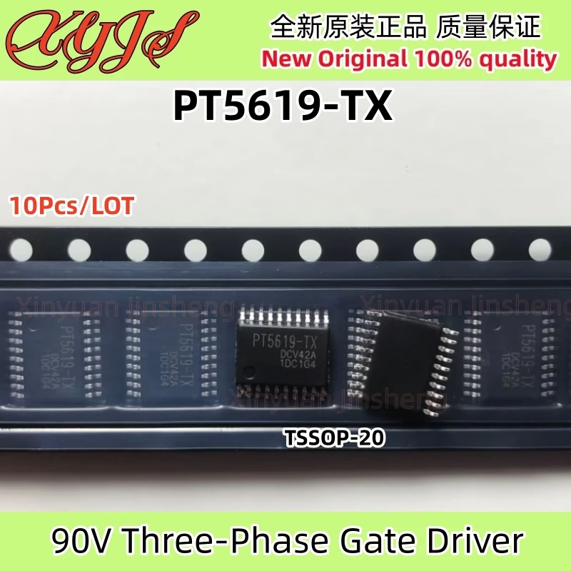 10Pcs/LOT PT5619-TX PT5619 TSSOP-20  90V Three-Phase Gate Driver Chipset Original New 100% quality