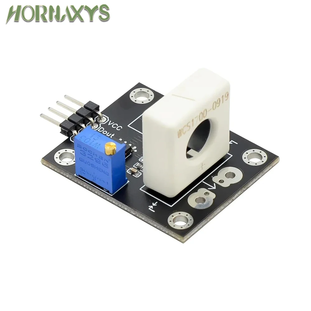 WCS1700/1800/1600/1500 Hall Vurrent Sensor Adjustable 35A/70A /100A /200Ashort Circuit Overcurrent Protection Module