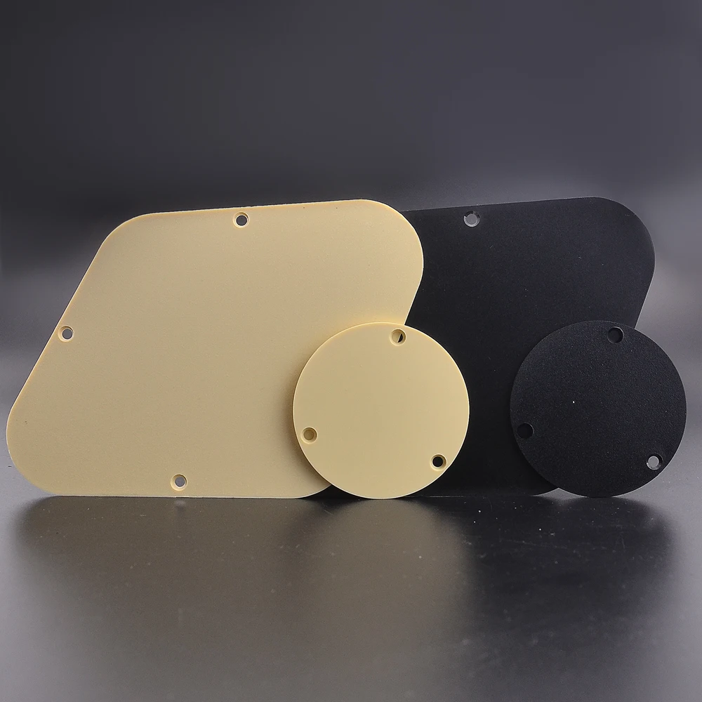 1 Piece Guitar Control Cavity Back Cover Plastic Plate and Toggle Switch Back Cover for LP Standard Custom