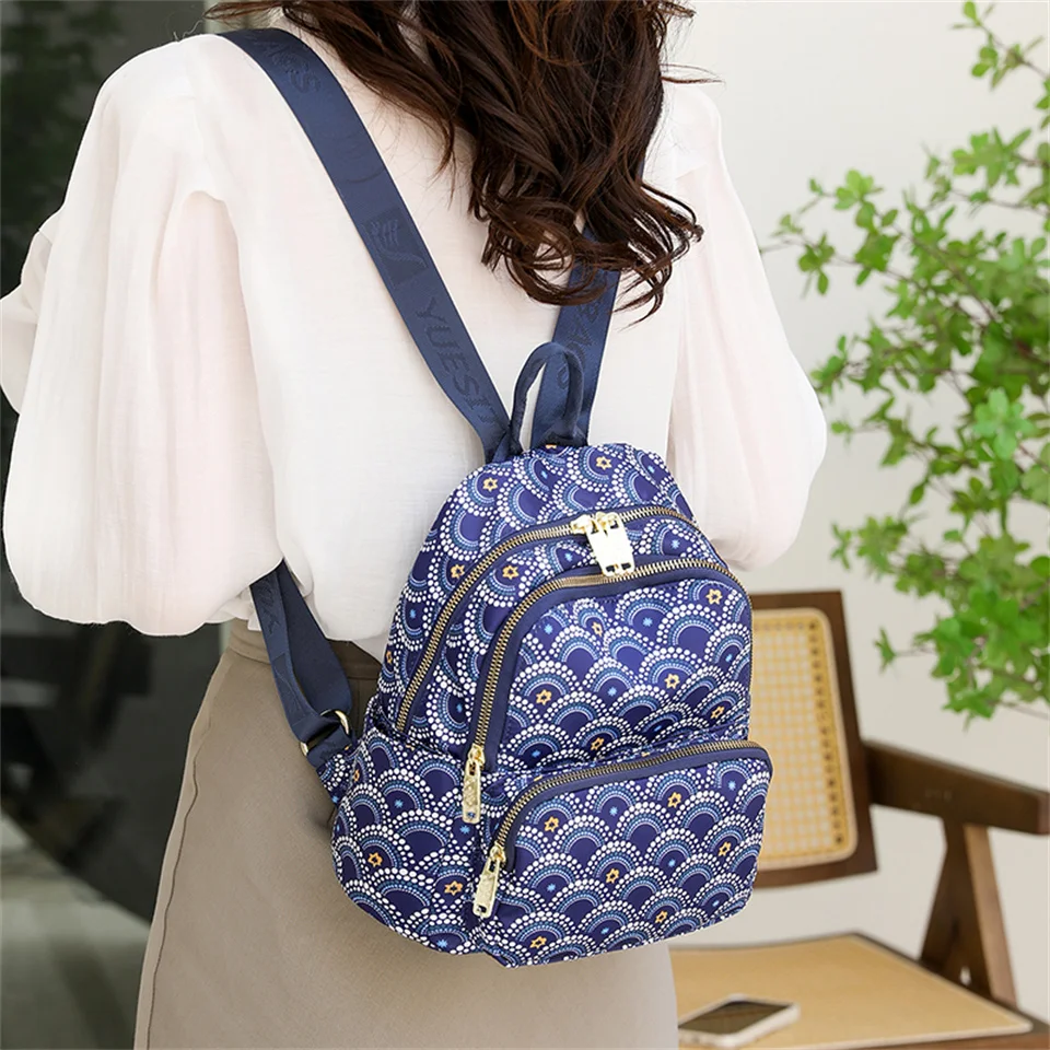 Nylon Backpack Women Casual Backpacks Ladies Backsack School Bag Teenager Female Travel Students Shoulder Bags