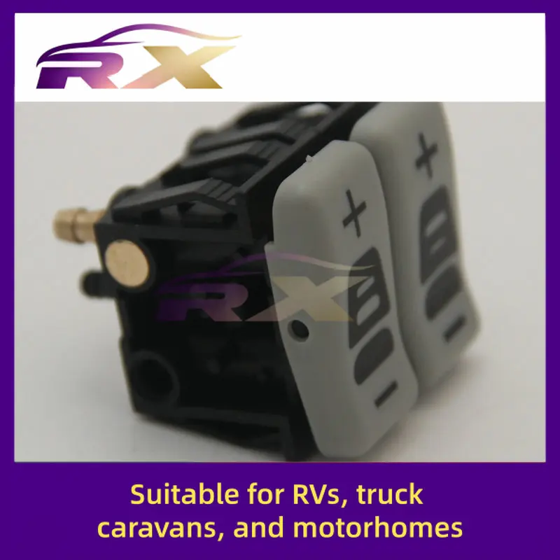 مناسبة لمقعد الطيران RV Caravan Motorhome Grammer 90.3 مفتاح تعديل دعم الخصر المزدوج، وسادة هوائية بمسند الظهر 9104638