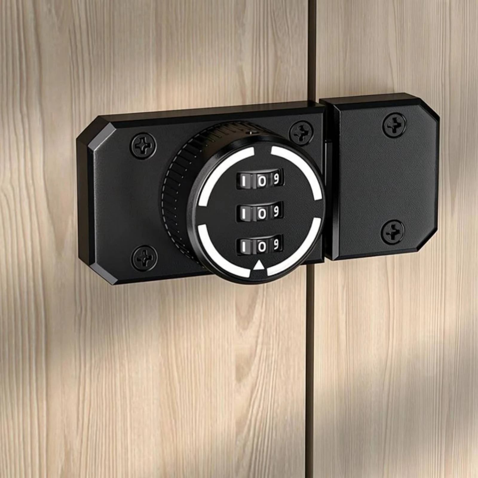 

Keyless Combination Latch Screw-Mounted Password Door Latch Metal Door Buckle Indoor Use Home Hardware Zinc Alloy