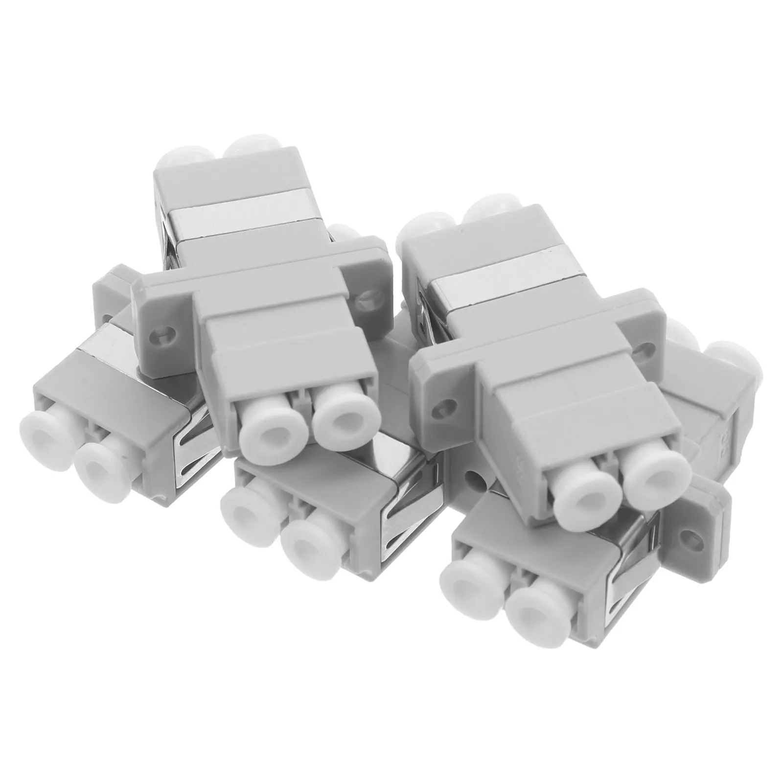 

5Pcs Lc Fiber Connector Adapter for Optical Fiber Networks Compact Design Minimal Loss Versatile Compatibility