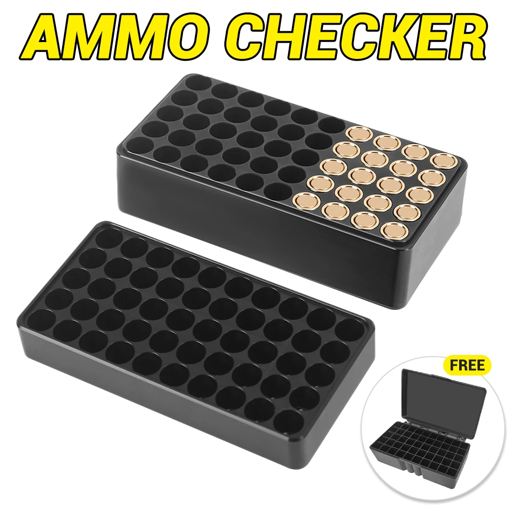 50 Rounds 9mm Chamber Checker Cartridge Case Gauge Ammo Checker Cartridge Gauge for Reloading Equipment Training Shoot Accessory