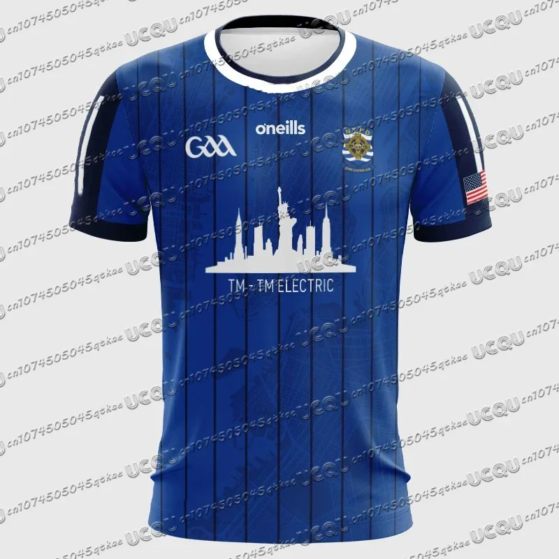 

Round Neck Plus Size Quick Drying Breathable T-Shirt Special Edition Jersey 2025 New NYPD GAA Men'S Women's Training Jersey