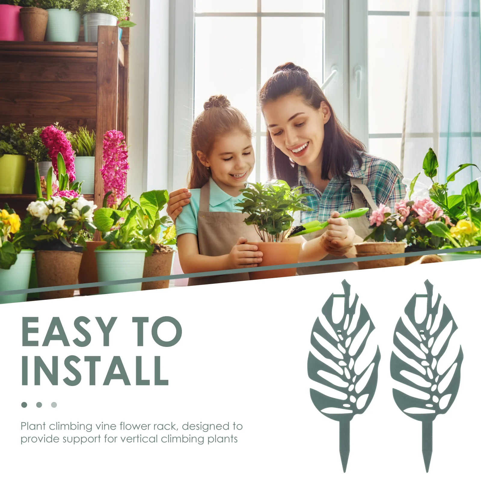 

5Pcs Plant Climbing Rack Plastic Garden Trellis Support for Climbing Plants Indoor Outdoor Vine Plant Stand Flower Support