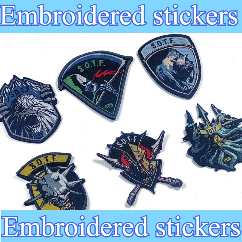 

Embroidered stickers hand-stitched woven labels border fabric stickers washable patch DIY Gift For Clothes Cap Bag Jacket