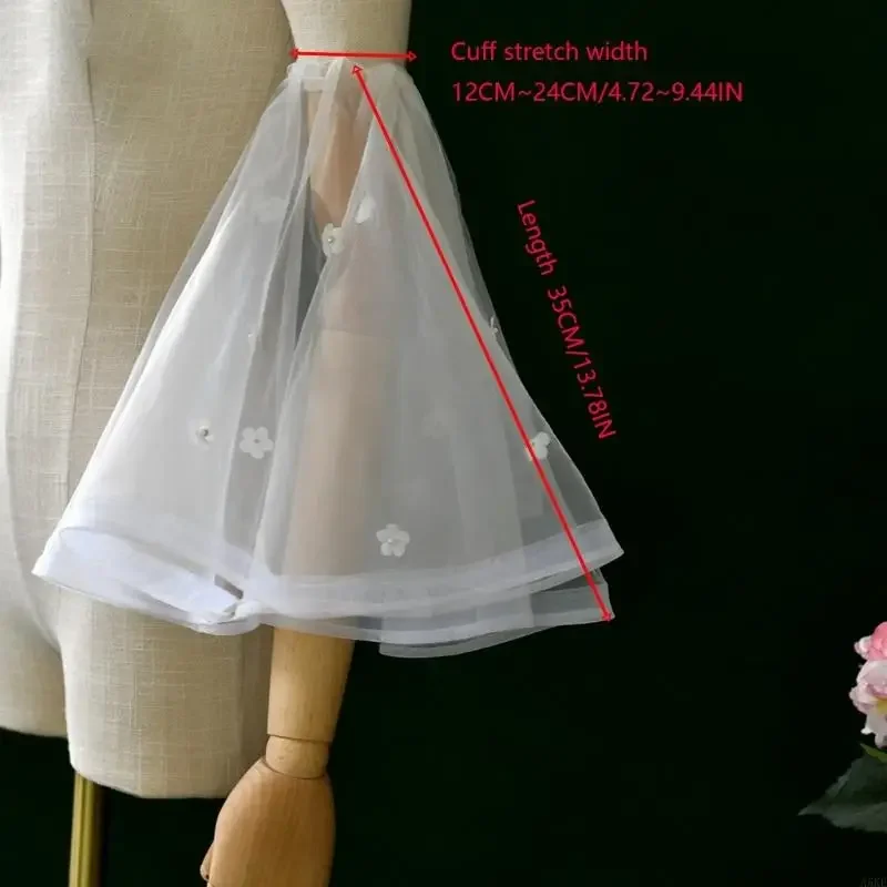 Guantes boda elegantes con perlas detalladas