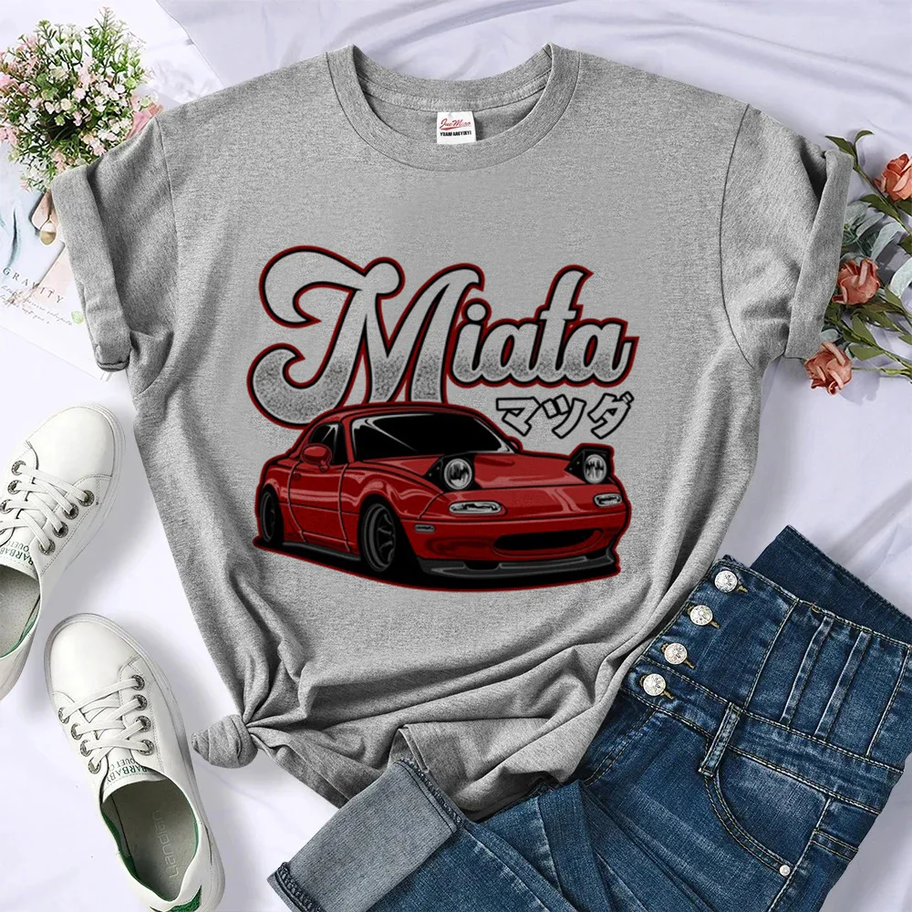 Miata top women graphic streetwear tshirt girl anime clothing