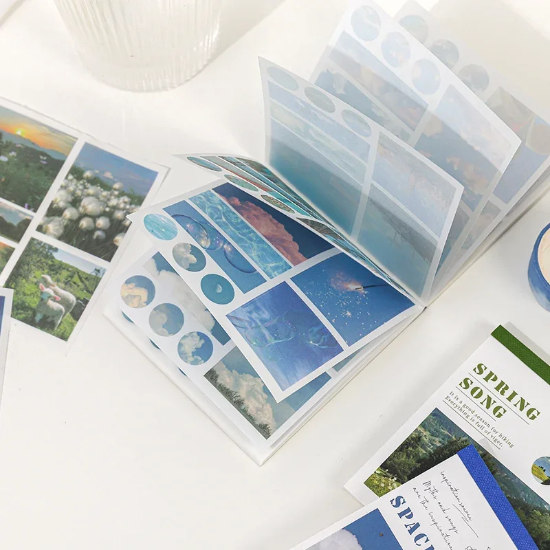 

40 шт. декоративных наклеек для планировщиков, ежедневников, скрапбукинга, DIY-поделок, креативные эстетичные канцелярские принадлежности