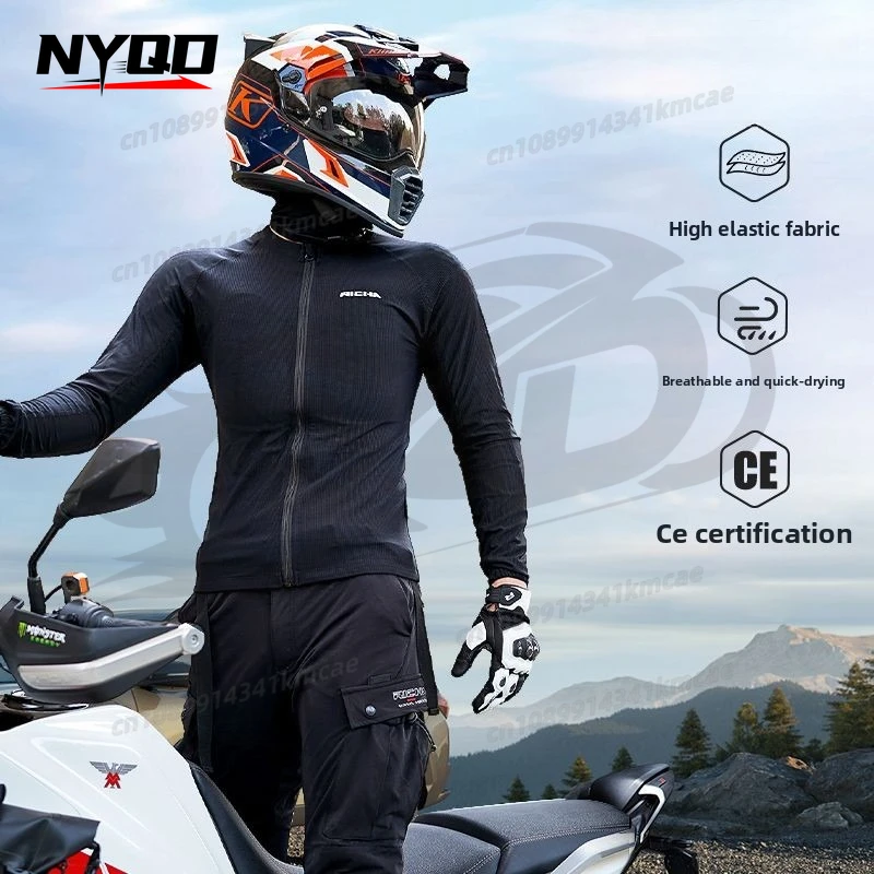 

Soft Armor Motorcycle Mesh Breathable Locomotive Clothing Four Seasons CE Close-fitting Removable Protective Gear Anti-summer