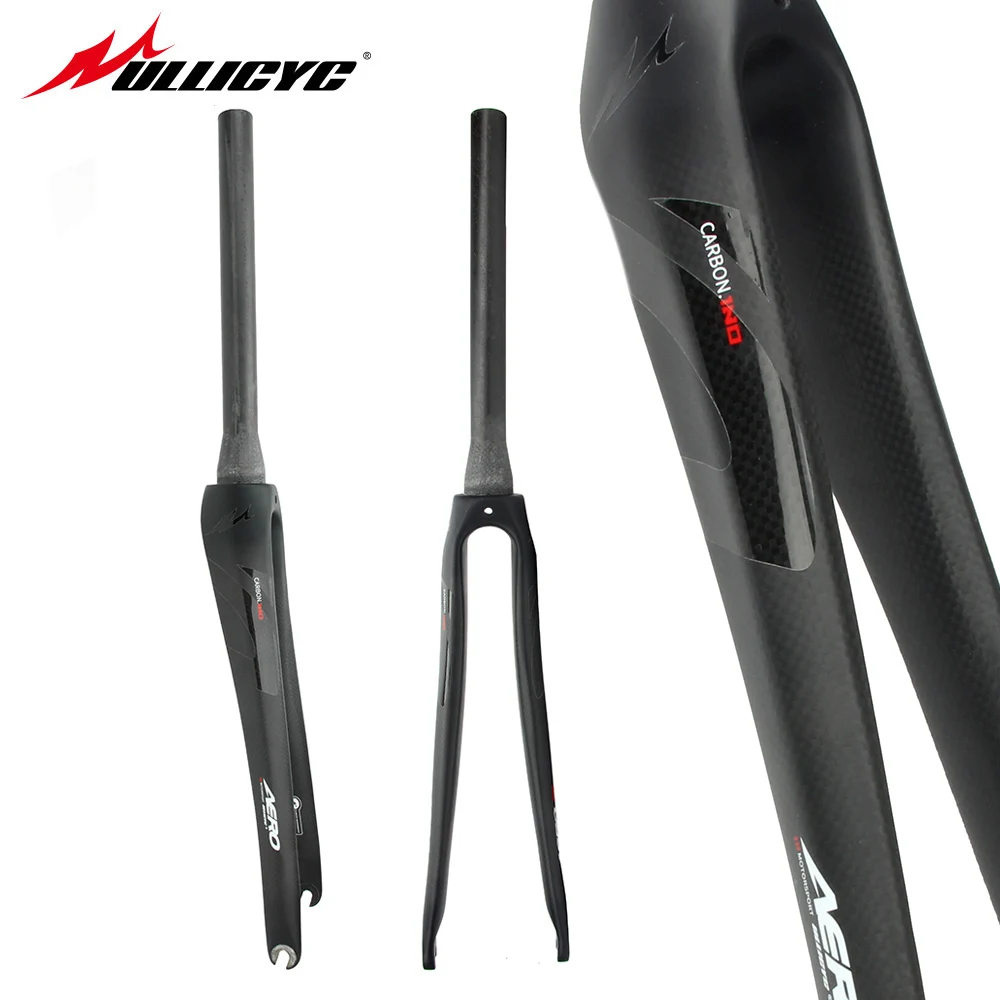 

Ullicyc Road Bike 700C Carbon Tapered & Non-tapered Fork 1-1/8 V Brake Quick Release 3K Matte Finish