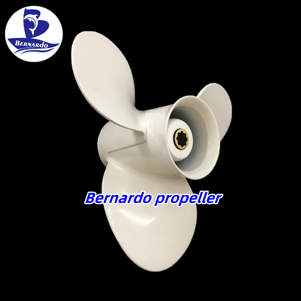 Bernardo Boat Propeller 9 1/4X10 1/2 For Yamaha 9.9 15 20HP Outboard Engines Motor Aluminum Alloy Screw 3 Blades 8 Tooth Spline