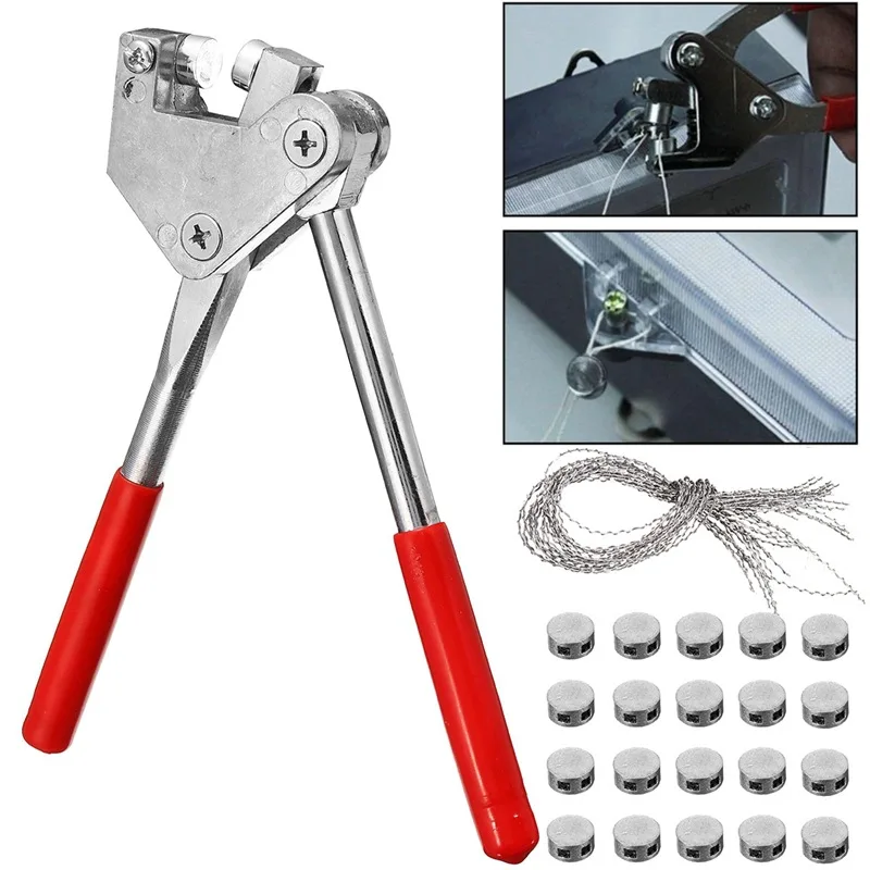Lead Seal Press Pliers, Security Sealing Crimping Tool for Meter Water Electric & Freight Lock Wire Seals