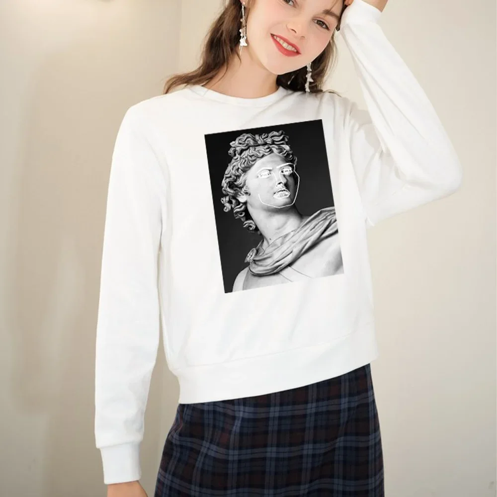 Sweat à capuche à manches longues pour femmes, pull femme, sweats à capuche College drôles, sweat-shirt femme, streetwear, haut tendance à col rond, mode printemps et automne 2023