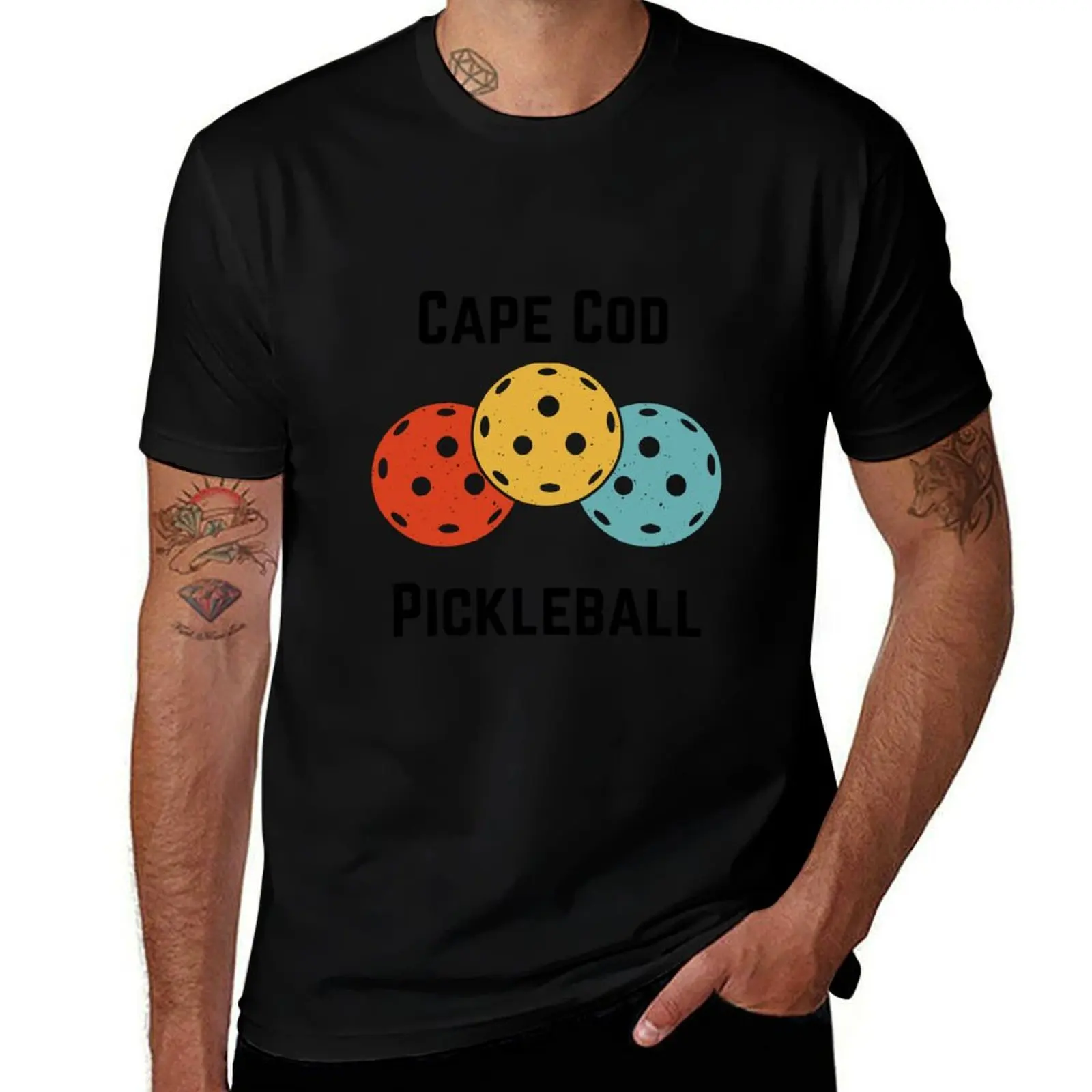 Cape Cod Pickleball - The hottest game on the Cape! T-Shirt Casual Simple Design Short Sleeve Shirt T-Shirt