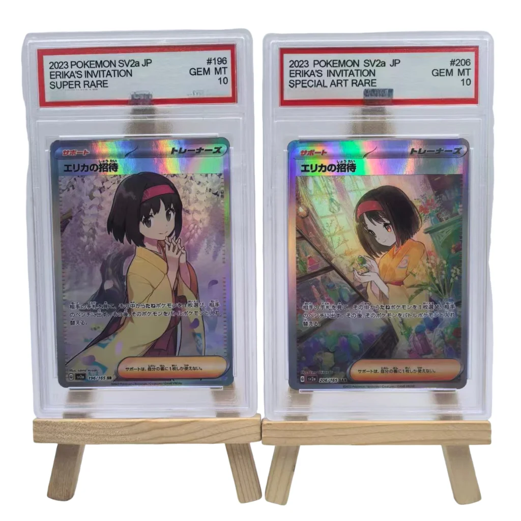 

DIY PYCG 2023 Pocket SV2a ИНВИАЦИЯ JP ERIKA SUPER РЕДКИЕ драгоценные камни MT Копия 10 точек Рейтинг Коллекционные карты с орнаментом Игры Подарочные игрушки