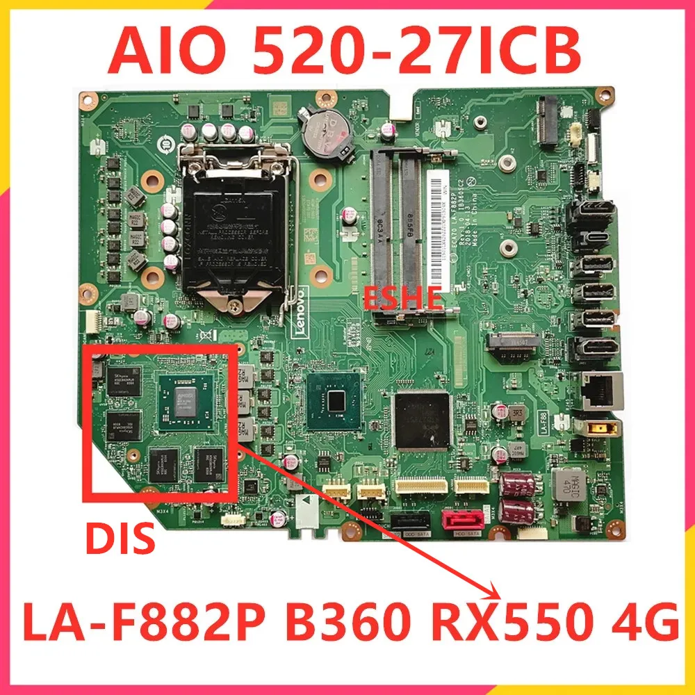 Imagem -02 - Placa-mãe de Computador Tudo em um para Lenovo Ideacentre Aio 52027icb Eca70 La-f882p B360 Ib360sc2 Uma 01lm427
