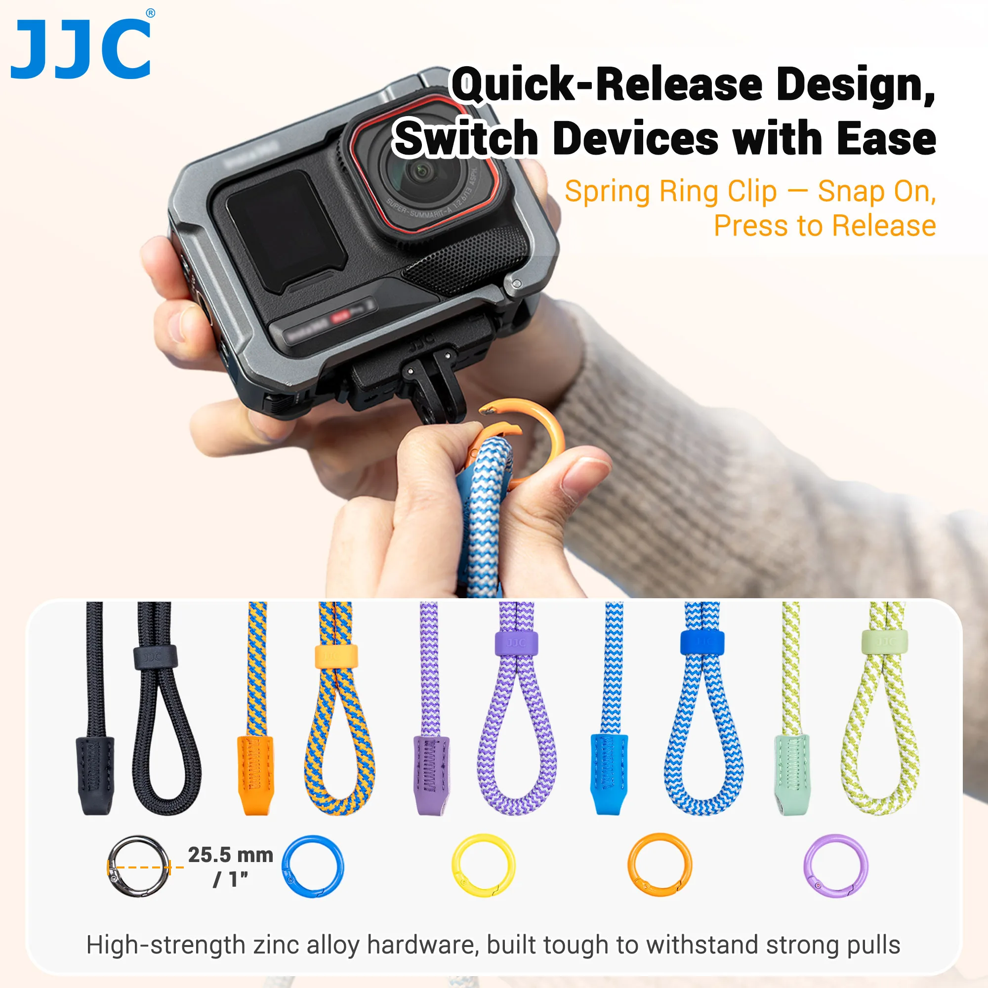 JJC アクションカメラ ネックストラップ DJI Pocket 4 対応