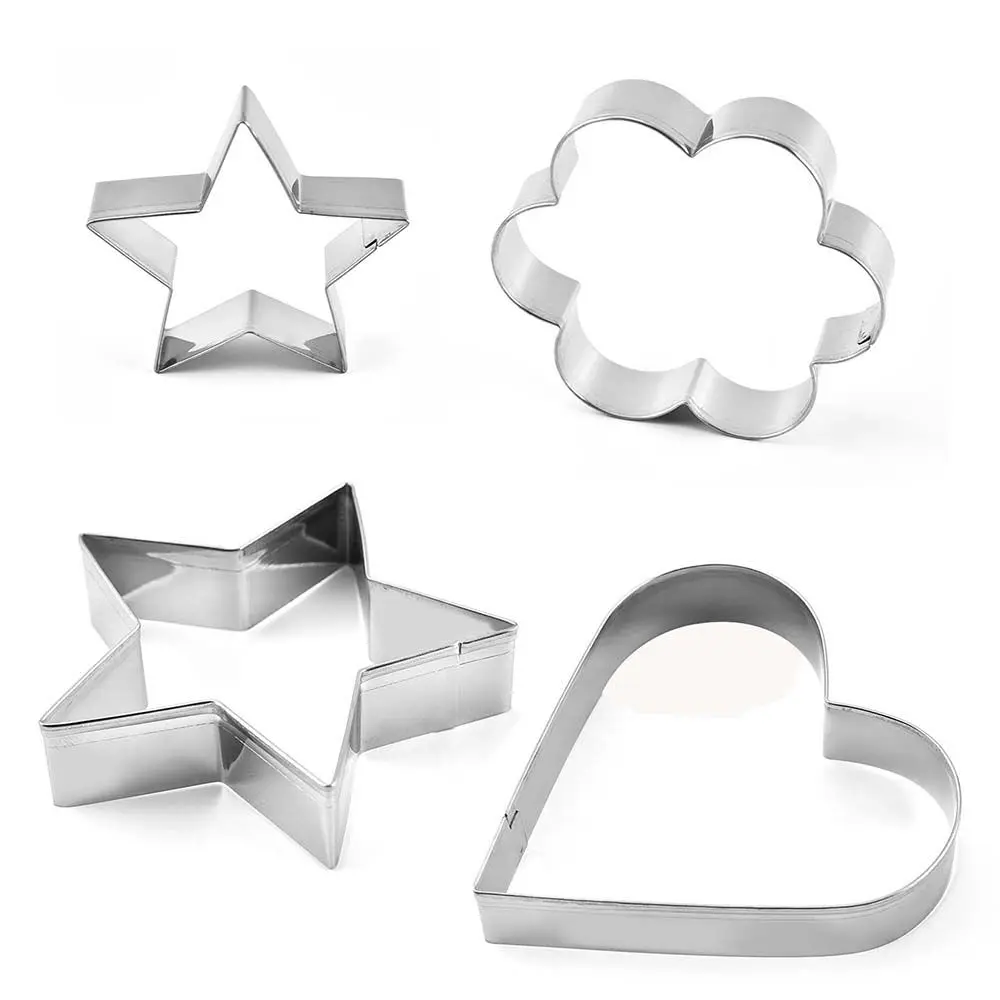 5 قطعة/المجموعة البيض المقلي فندان أدوات القاطع المعجنات كعكة أدوات الطبخ البسكويت قوالب الخبز قالب قاطعة البسكوت #1