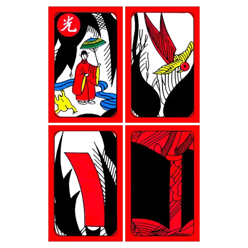 Korean version Hanafuda Folk Custom Card Games Summer Wars Flower Solitaire Games Plastic Cards Table Games Children\'s Gifts