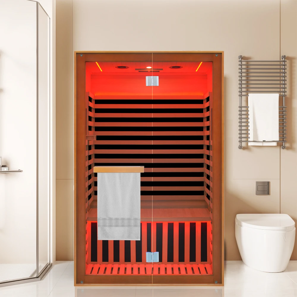 

Hemlock Deluxe Double Door Two Person Sauna Room