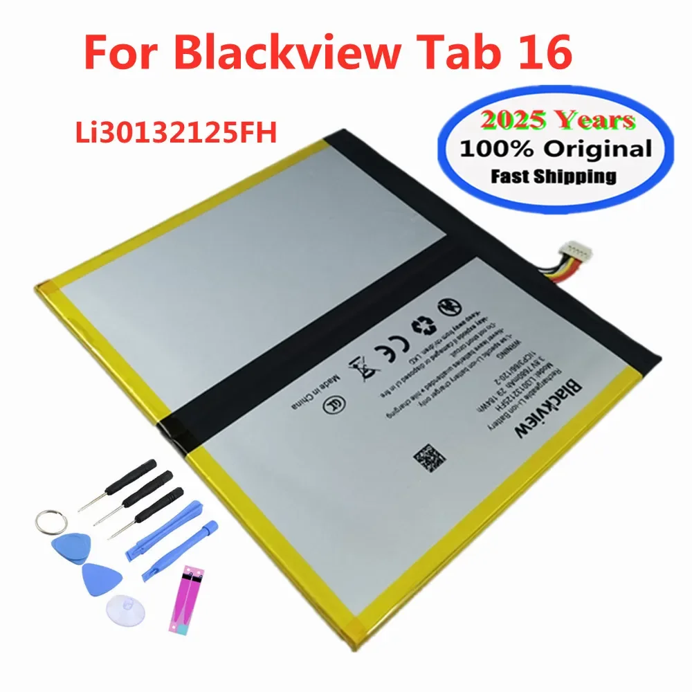 2025 Years Original Battery Tab16 Li30132125FH For Blackview Tab 16 Tablets Battery 7680mAh Fast Shipping