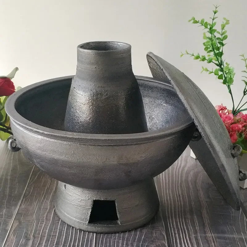 Pingding old-fashioned sand hot pot charcoal hot pot old-fashioned charcoal fire boiler soil casserole old Beijing mutton all