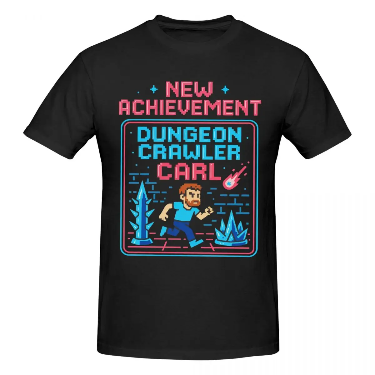 New Achievement Dungeon Crawler Carl (1) T Shirts Graphic Y2K Gifts Cotton Tshirts For Men Women Tops