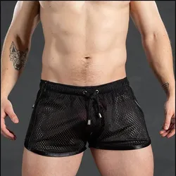 2024 Summer Mens Sport Running Shorts Quick Dry grid Workout Short Pants Men Breathable Sweatpants Training Swim Beach Shorts