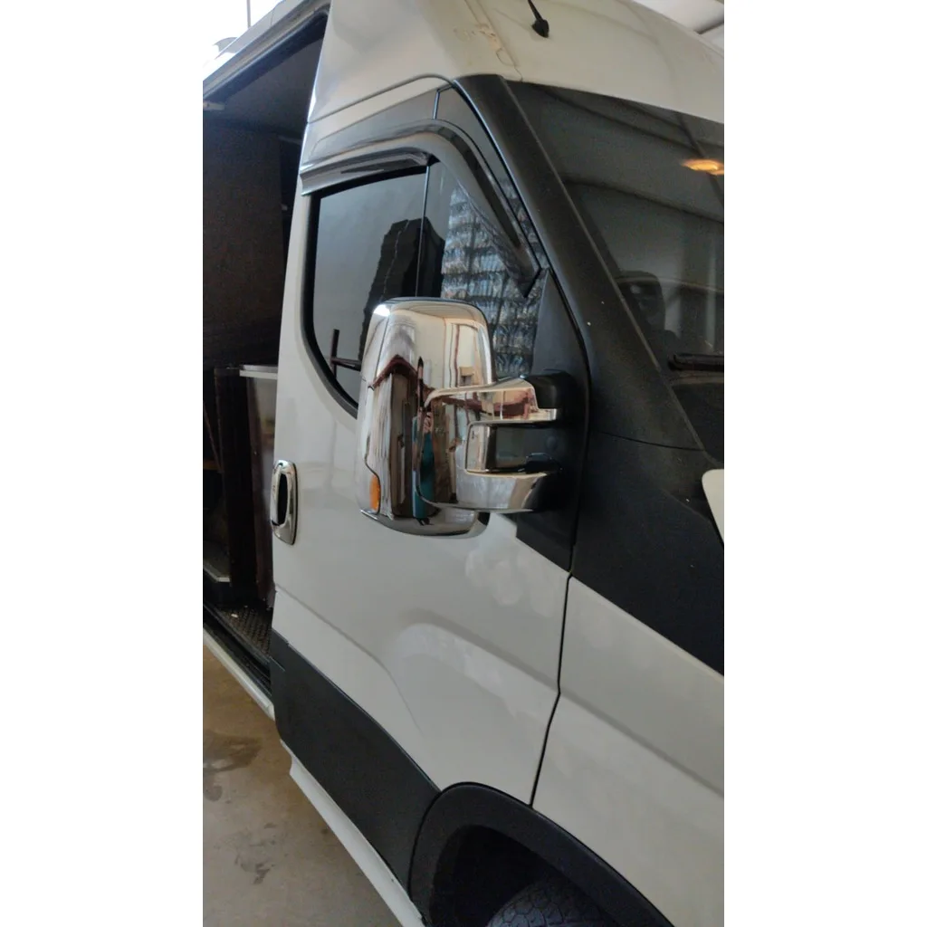 

For iveco Daily 2014-2020 Mirror Cover ABS Chrome Stainless Chrome High Quality Fully Compatible Rearview Cover 2 Pieces