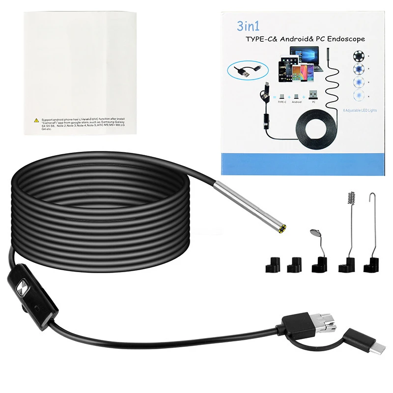 3.9Mm industrial endoscope, three in one high definition