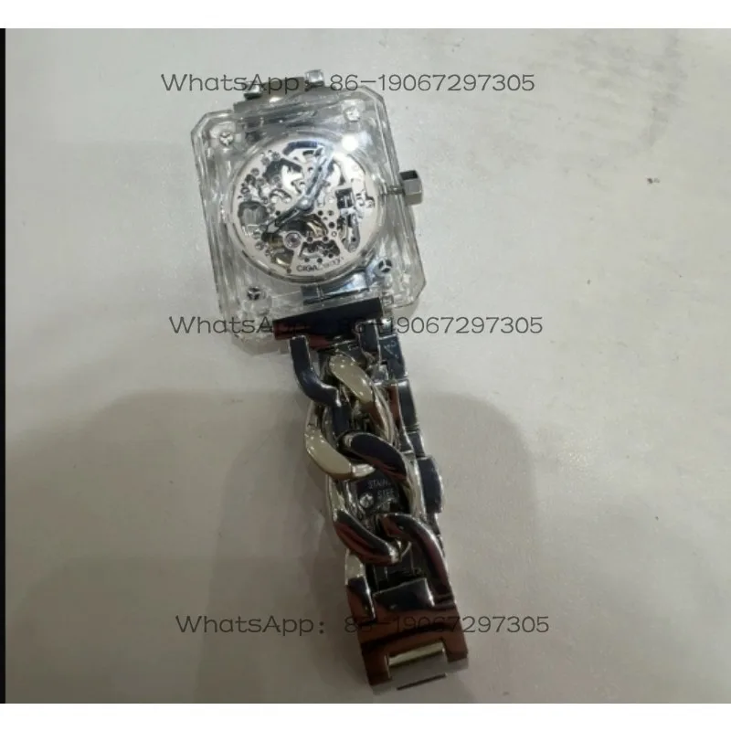 Ice Beauty Mechanical Watch Crystal Gemstone Transparent Watch Women's Watch