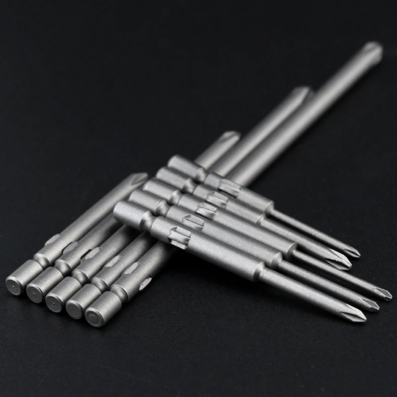 800 Alloy Steel Long Rounded Cross Head Screwdriver Bits 4mm PH00 PH0 PH1 PH2 Magnetic Screwdriver Bits