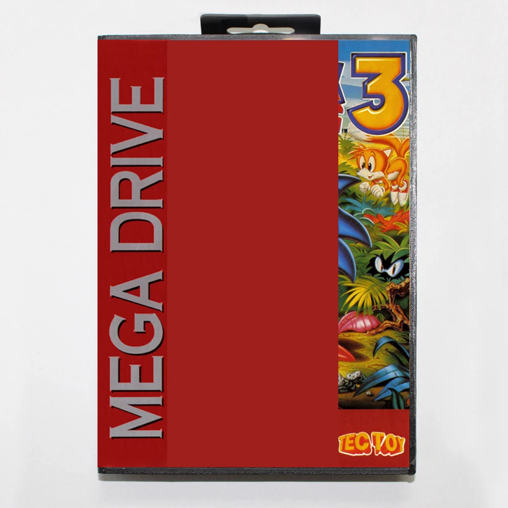 Sonic 3 MD بطاقة الألعاب 16 بت BR غطاء لخرطوشة وحدة تحكم ألعاب الفيديو Sega Megadrive Genesis