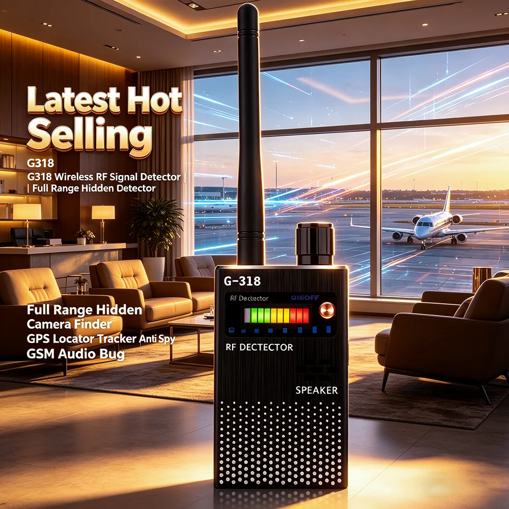 Latest Hot Selling G318 Wireless RF Signal Detector | Full Range Hidden Camera Finder GPS Locator Tracker Anti Spy GSM Audio Bug