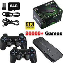 Retro Console 4k 20000 Games Portable Video Game Console M8 Game Stick TV Mini Handheld Player Wireless Controller Xmas Gift