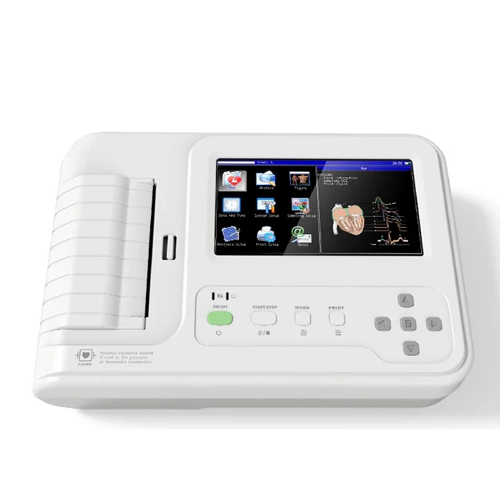 

Portable Wireless Auto Measurement Digital Cardiograph Electrocardiograph 6 Channels 12 Lead Machine