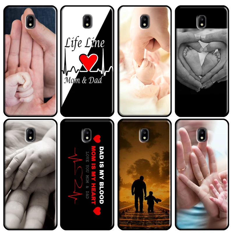 Mom Dad Baby Family Soft Case For Samsung Galaxy A3 A5 2016 J1 J3 J4 J5 J6 J7 2017 J2 Core J8 A9 A6 A8 Cover