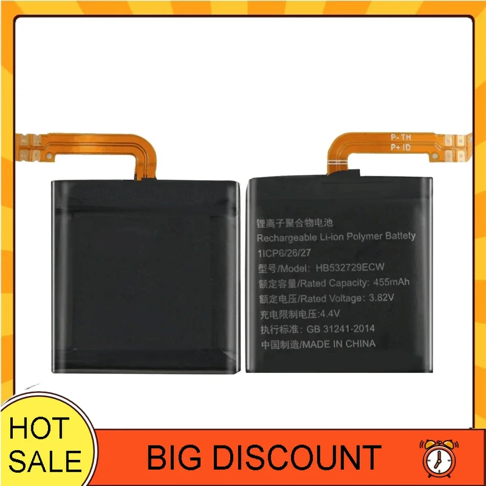 Battery for Huawei Watch 2 Pro, 2Pro, 4G, GT, GT2, 42mm, 46mm, Free Tools, HB532729ECW, HB512627ECW+, HB302527ECW, HB472023ECW