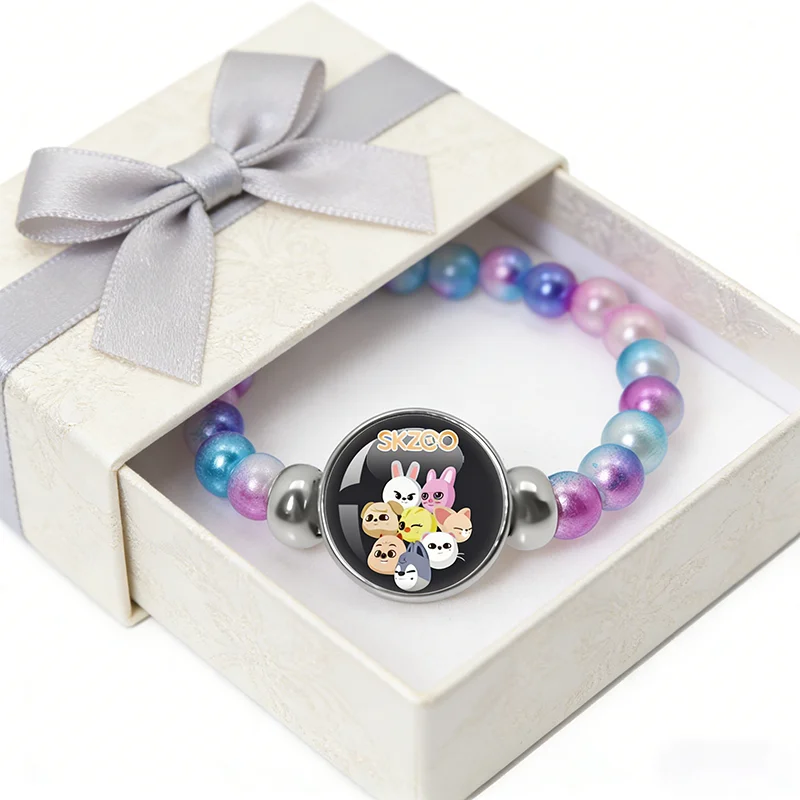 

Хит продаж: Модный браслет Stray Kids Time Gem DOMIN, браслет SKZOO DO IT с бусинами, вдохновленный Феликсом, Ли Нё, Банг Чан, подарок для фанатов