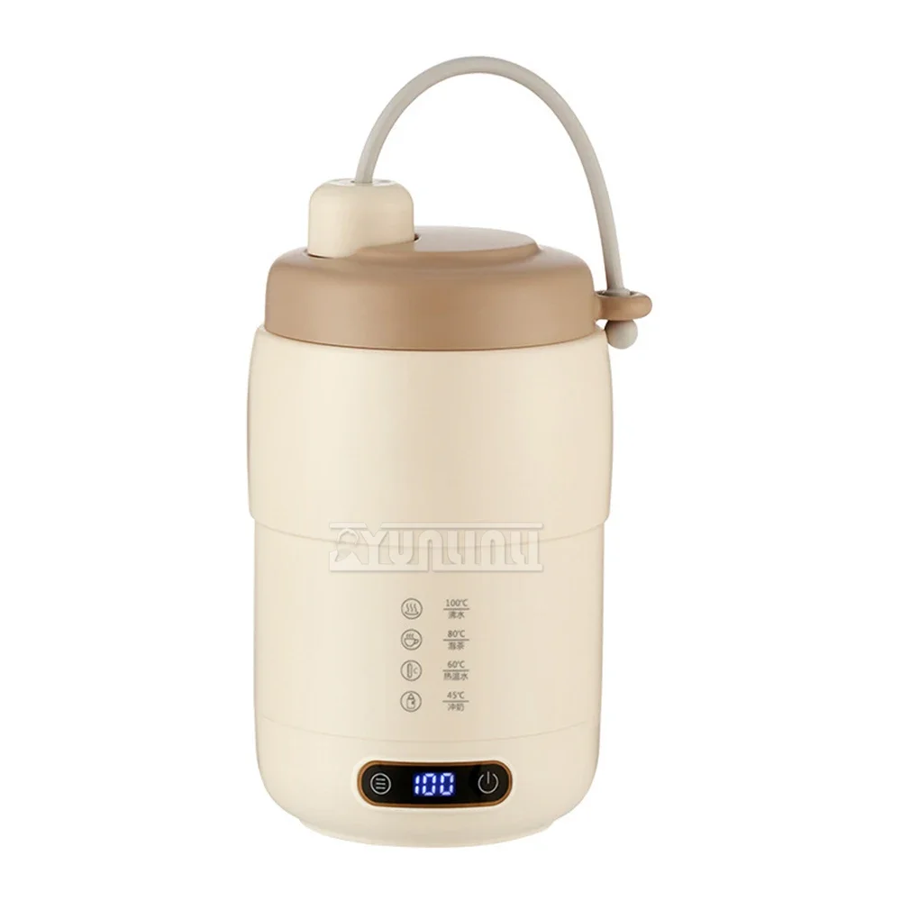 

500ml Portable Travel Cup Multifunction Electric Kettle 4 Gear Temperature Adjust Heating Cup