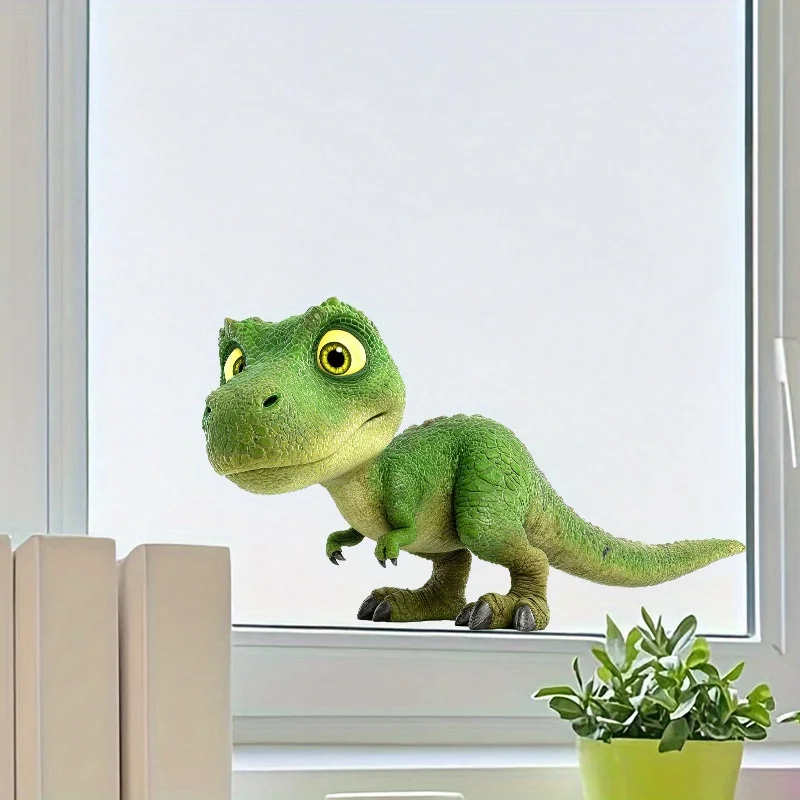 1pc T-Rex Wall and Window Sticker, Self-Adhesive Decorative Sticker, Suitable for Windows, Doors, Kids Room, Living Room,