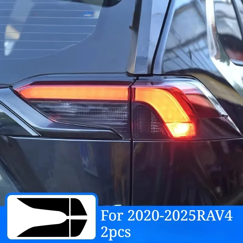 Modifizierte Autozubehörteile für Toyota 2020-2025 RAV4 Wildlander, Schwarzbeschichtete Rücklichtfolie, Kratzfester Schutz, Autozubehör – Detail 3